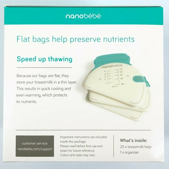 Nanobebe Breast Milk Storage Bags & Organizer NEW - Picture 2 of 6
